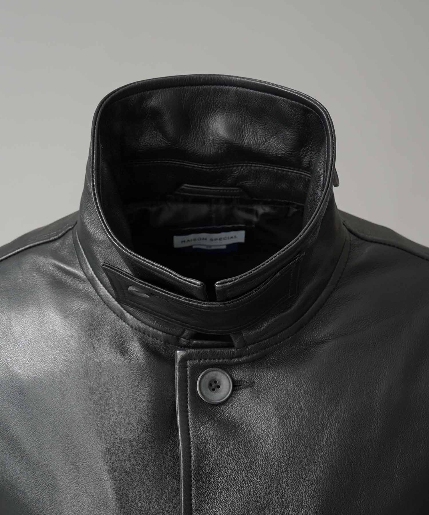 25AW PRE-ORDER] Sheep Leather Car Coat