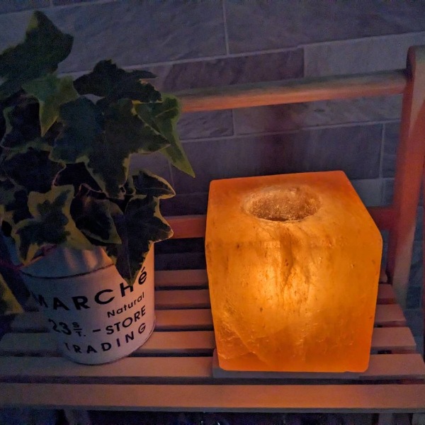 キューブ岩塩キャンドルホルダー｜ヒマラヤ岩塩専門店 エフアール株式会社