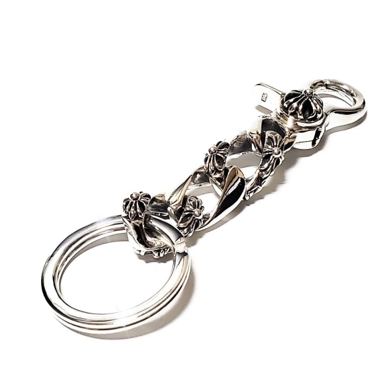 SILVER925】クロス・ペイタンス レバーナスカン(カラビナ) 喜平