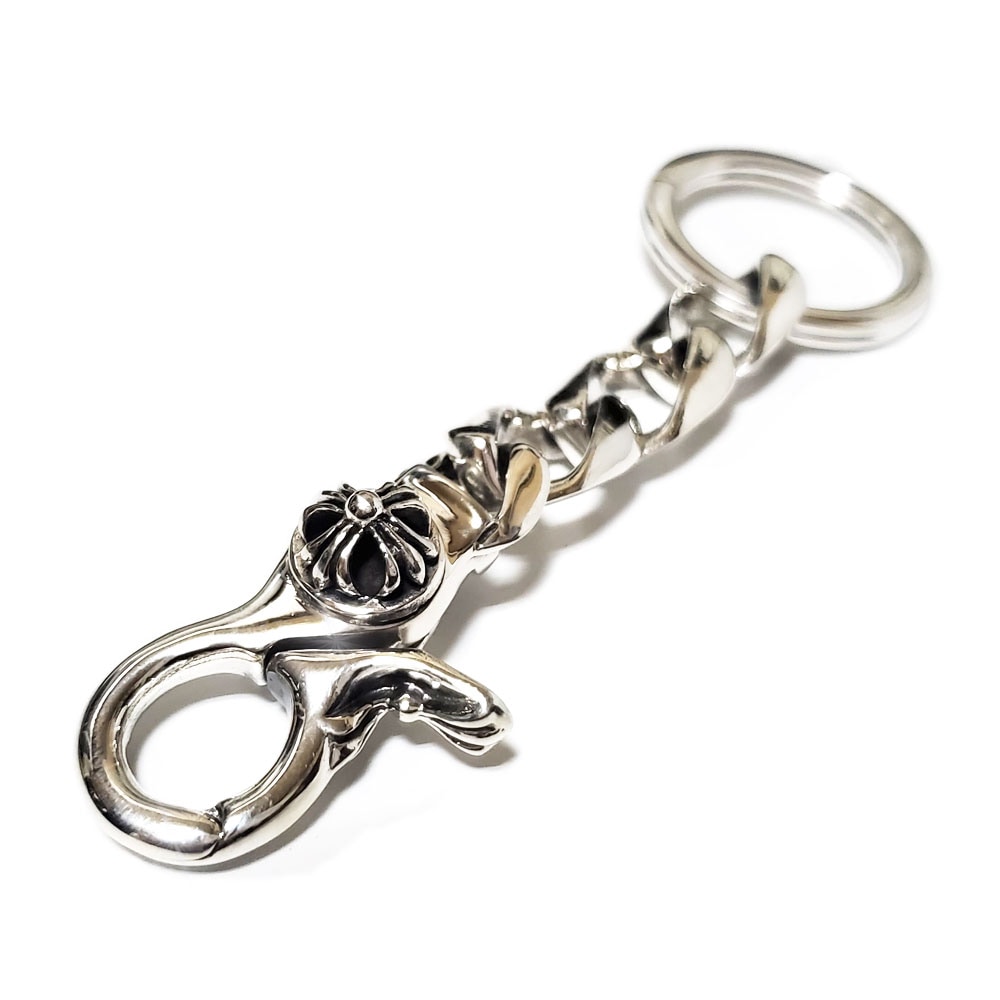 フローラルクロス レバーナスカン カラビナ シルバー925 チェーン