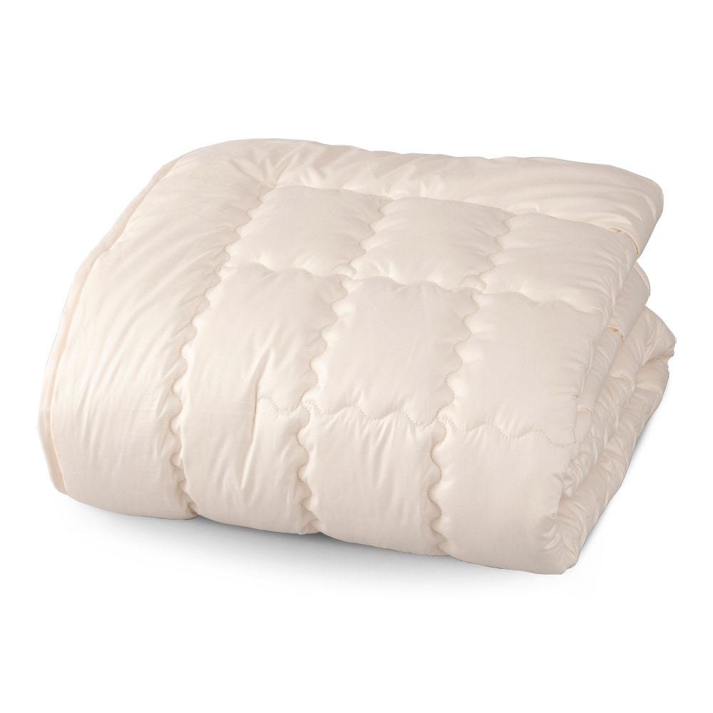 公式》03BASIC 洗えるベッドパッド キャメル100％ S(シングル) キナリ