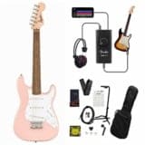 Squier by Fender / Mini Stratocaster Laurel Fingerboard Shell Pink