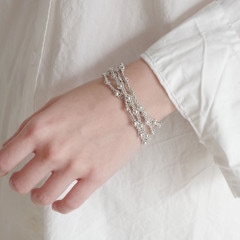 MARIA RUDMAN マリアルドマン : LIM 2 ピューターナローブレスレット