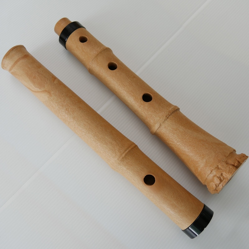 プラスチック尺八 しゃくはち 悠 曲管 節あり 継ぎ手あり 1尺8寸管