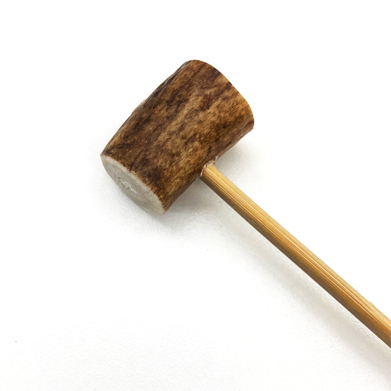 チャンチキ（すり鉦・当り鐘）を叩くバチ（シモク）鹿の角 撞木 大