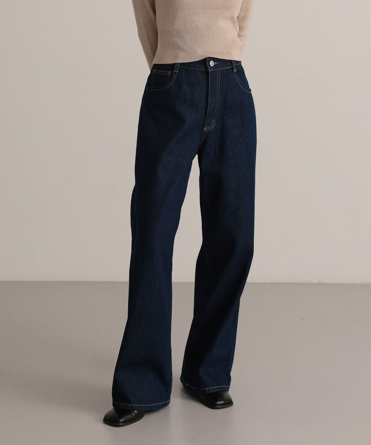 Wide Straight Denim Pants | NEW ARRIVAL | TENTO online store