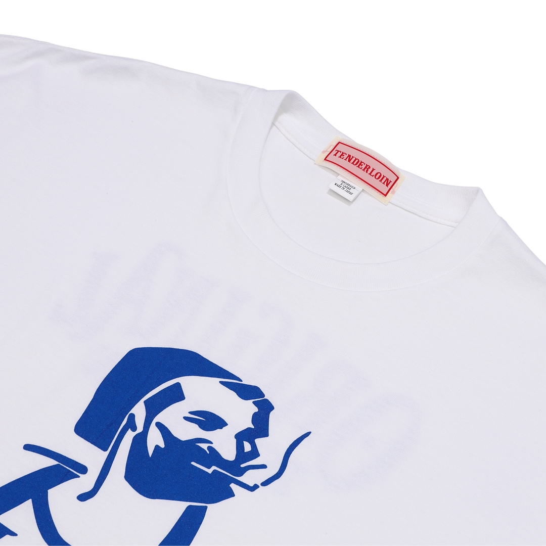 TENDERLOIN ZIGZAG T-SHIRTS 6.0oz PREMIUM COTTON 100% WHITE | T