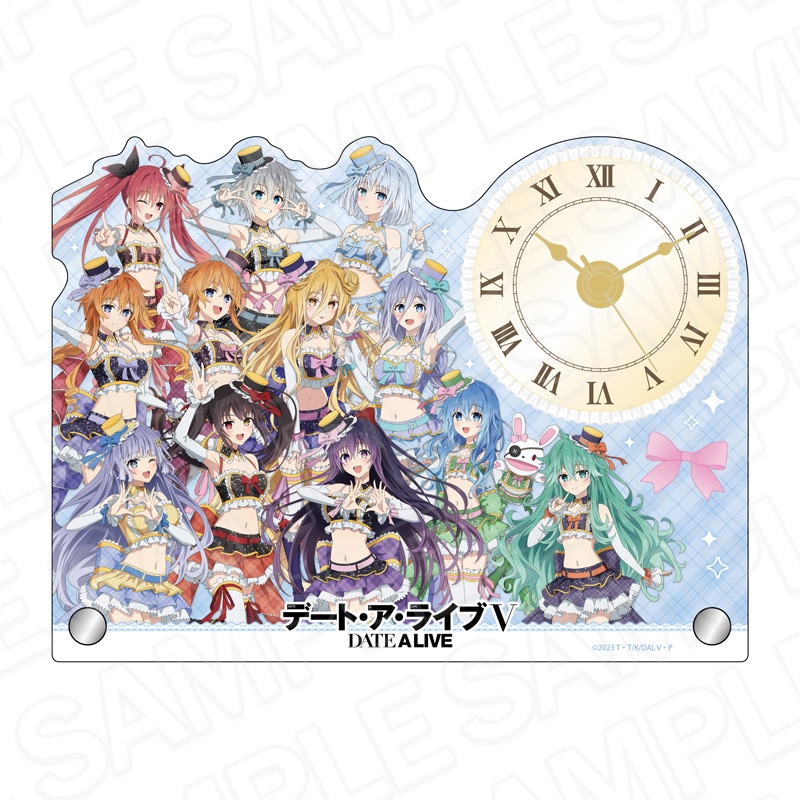 予約受付6/12まで】デート・ア・ライブV アクリルクロック 12周年