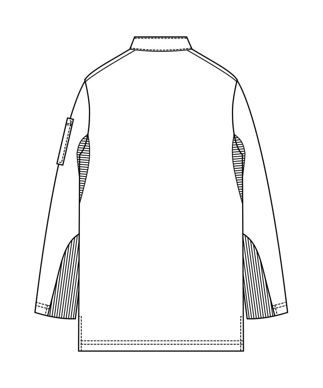 ZIP-UPスタンドカラーニットシャツ長袖[男女兼用][セブンユニフォーム