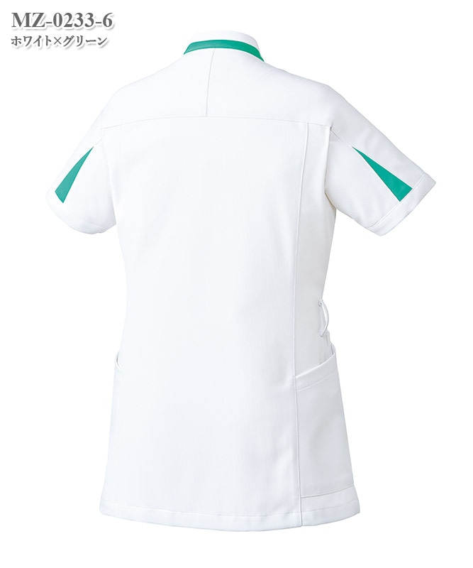 ミズノ女子ケーシージャケット半袖[チトセ製品] MZ-0233｜THS-白衣通販
