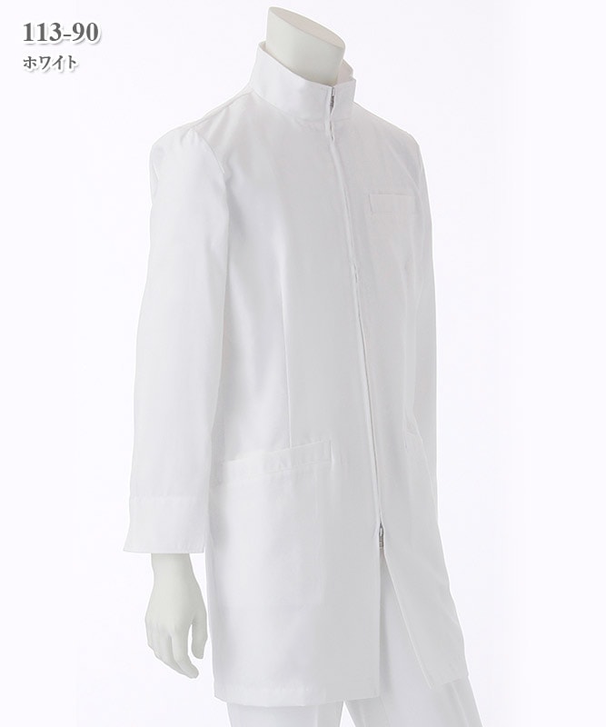 シーティーワイメンズ白衣ハーフコート長袖[KAZEN製品] 113-90｜THS