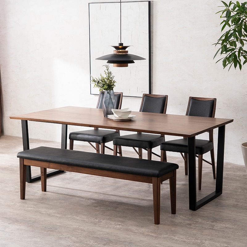 ダイニング5点セット（if NEST）FENIX2 200TOP WN + 脚 SAMANTHA NEO