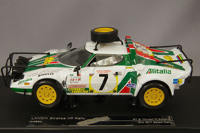サンスター 1/18 ランチア ストラトス HF 1977 サファリ ラリー 3位 #7