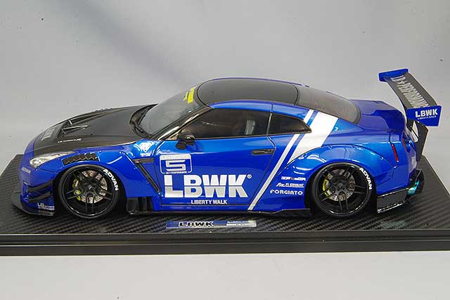イグニッションモデル 1/18 LB-WORKS 日産 GT-R R35 タイプ 2 ブルー