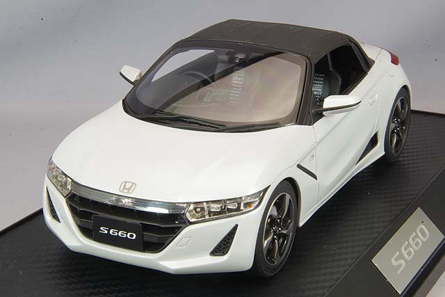 ホビージャパン 1/18 ホンダ S660 α プレミアムスターホワイトパール