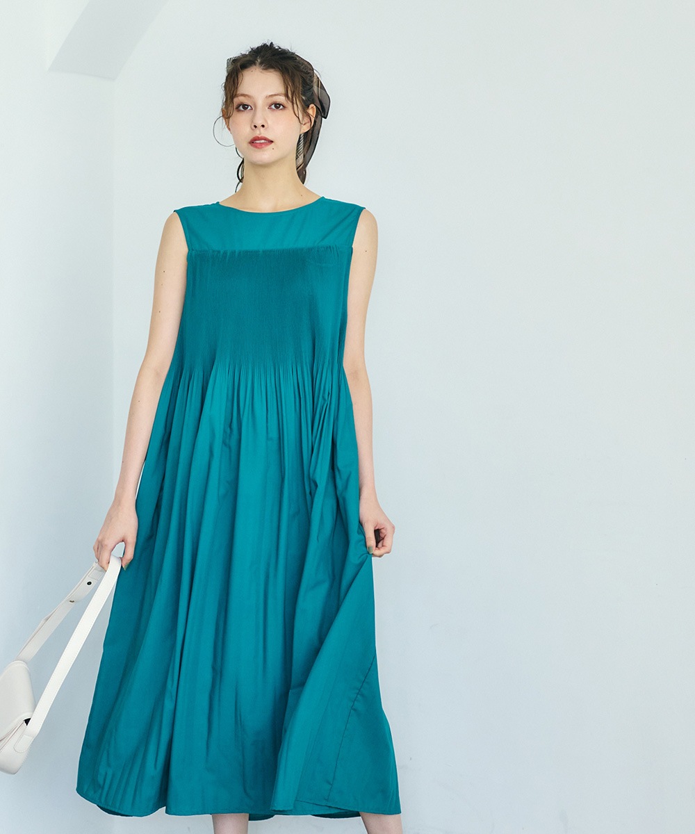 SALE】シアー消しプリーツワンピース - 12Twelve Agenda(トゥエルブ