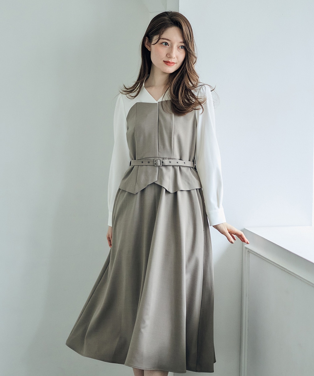 ビスチェドッキング風ワンピース - 12Twelve Agenda(トゥエルブ