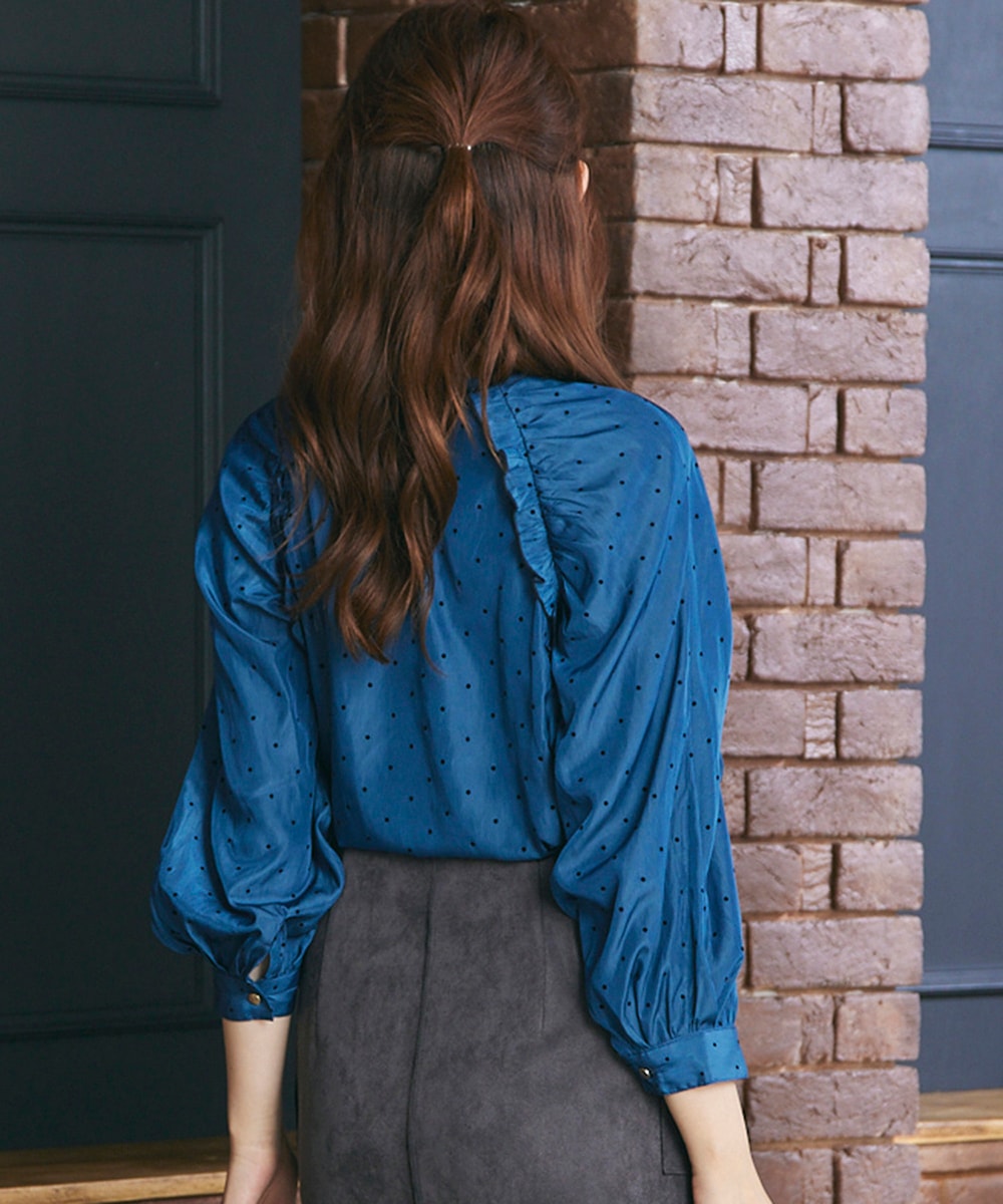 SALE】プチフリル肩ギャザーブラウス - 12Twelve Agenda(トゥエルブ