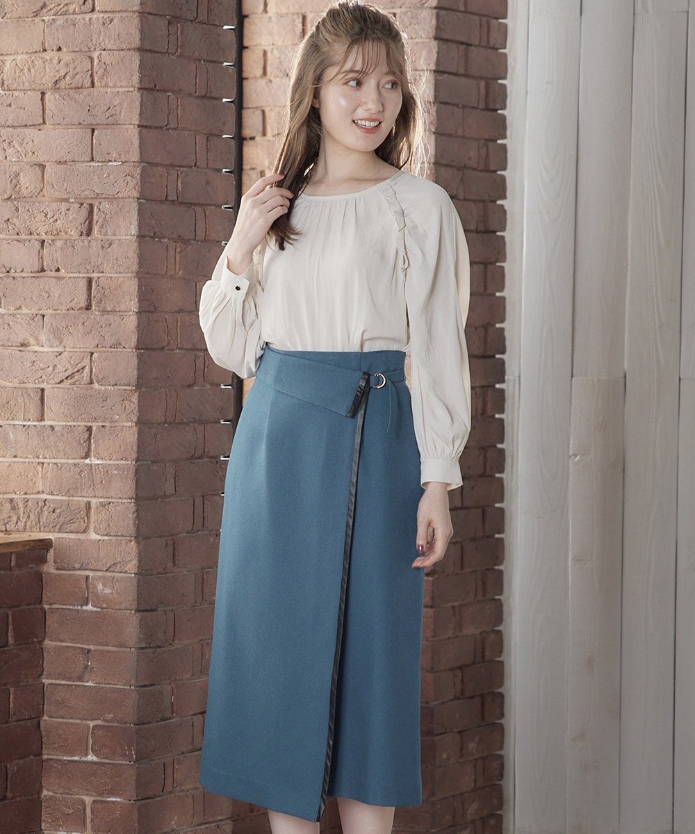 SALE】プチフリル肩ギャザーブラウス - 12Twelve Agenda(トゥエルブ