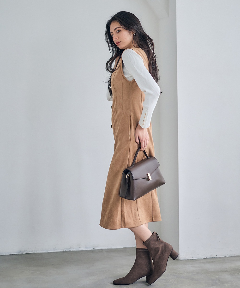 SALE】フェイクスエード前釦ナロージャンスカ - 12Twelve Agenda