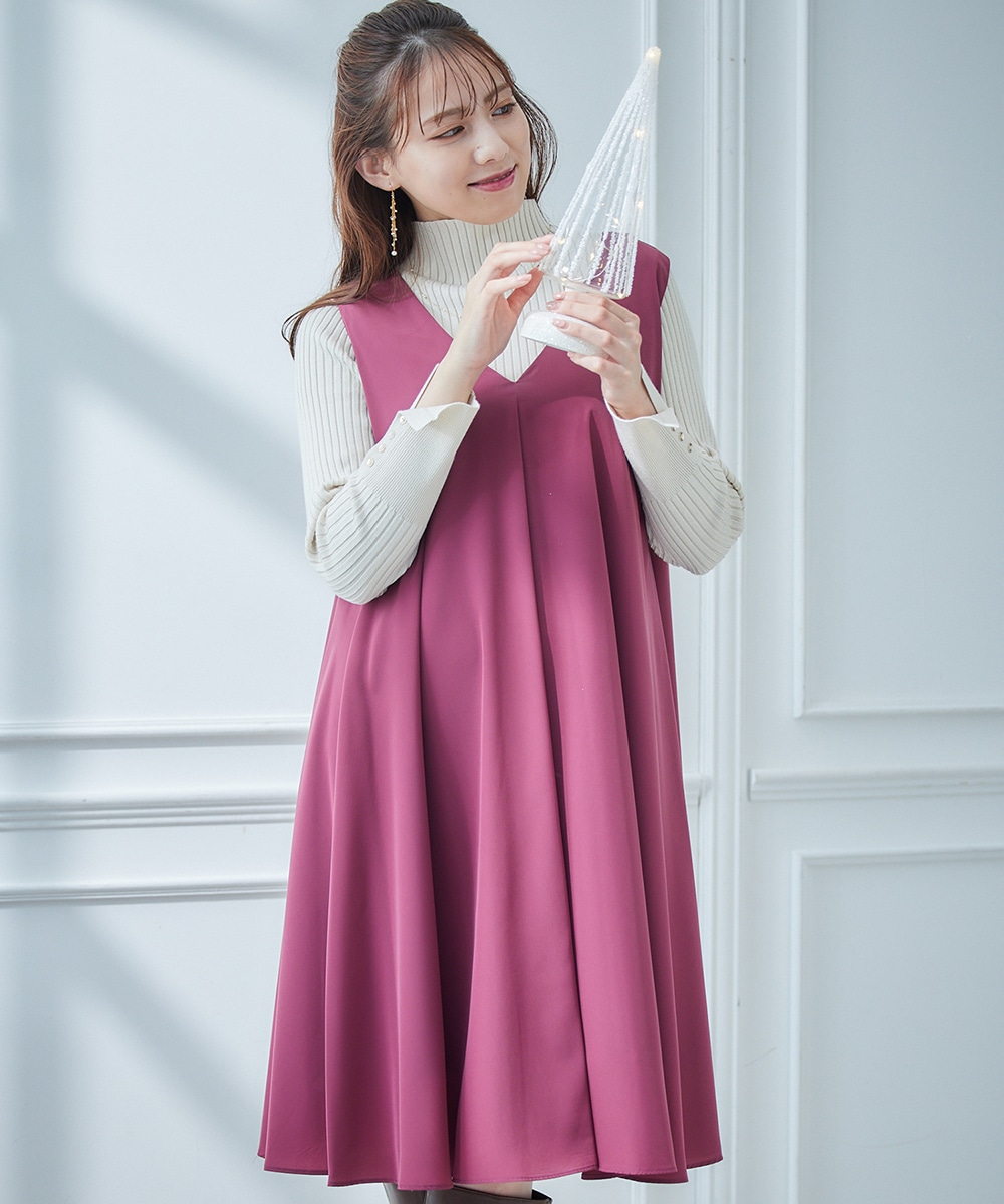 SALE】VネックAラインワンピース - 12Twelve Agenda(トゥエルブ