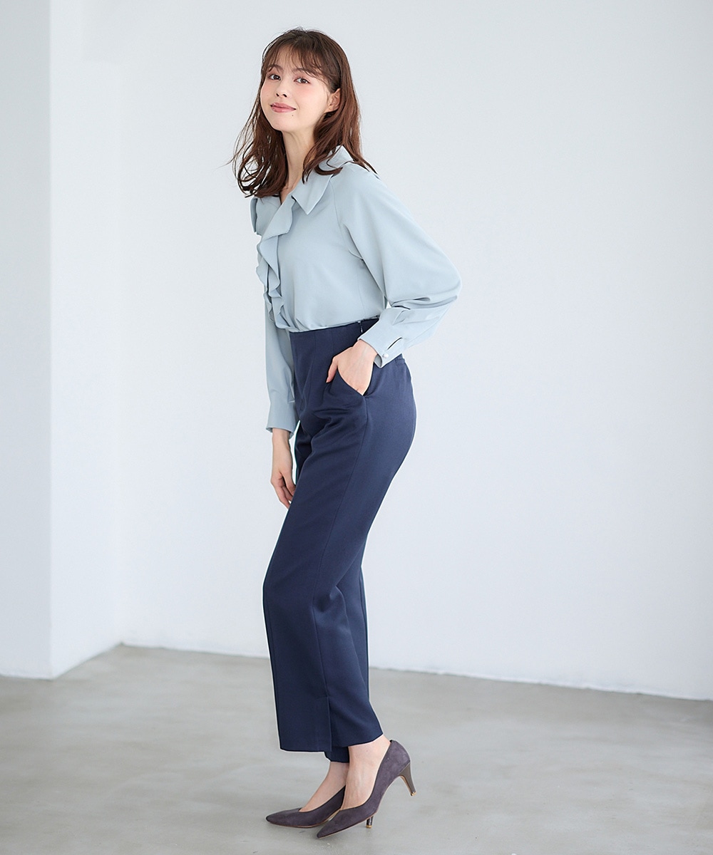 SALE】【Mimi Special Collaboration】前立てフリル開襟ブラウス