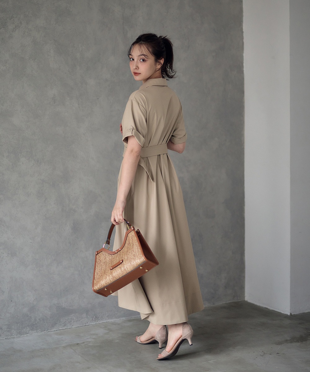 SALE】トレンチ風シャツワンピース - 12Twelve Agenda(トゥエルブ