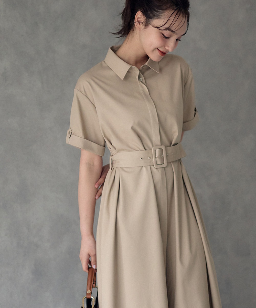 SALE】トレンチ風シャツワンピース - 12Twelve Agenda(トゥエルブ