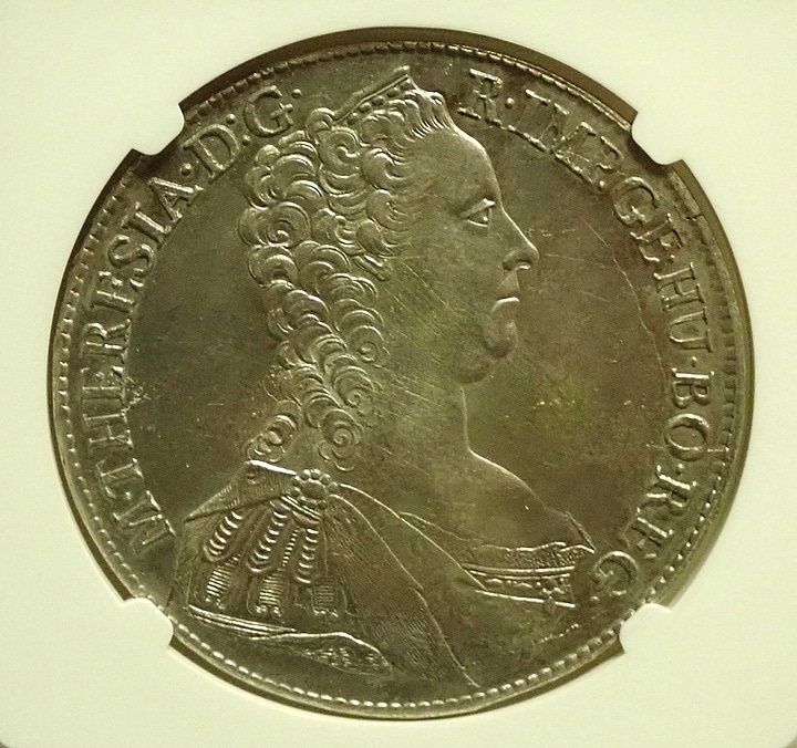 オーストリア1765年、マリアテレジアの1ターレル銀貨、単独世界最高