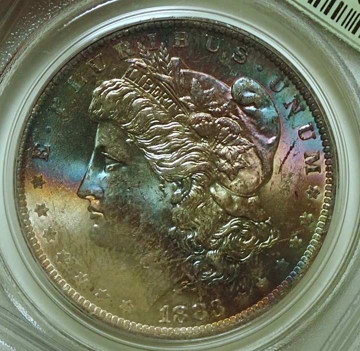 アメリカ1883年「モルガンダラー」のレインボートーン | アンティーク