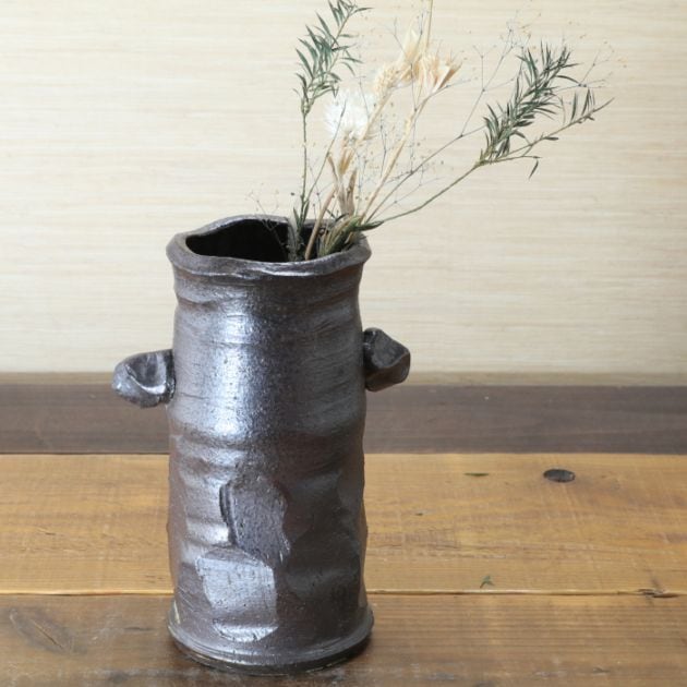 益子焼｜▽花瓶 花器 一輪挿し フラワーベース 壷（つぼ） | 益子焼