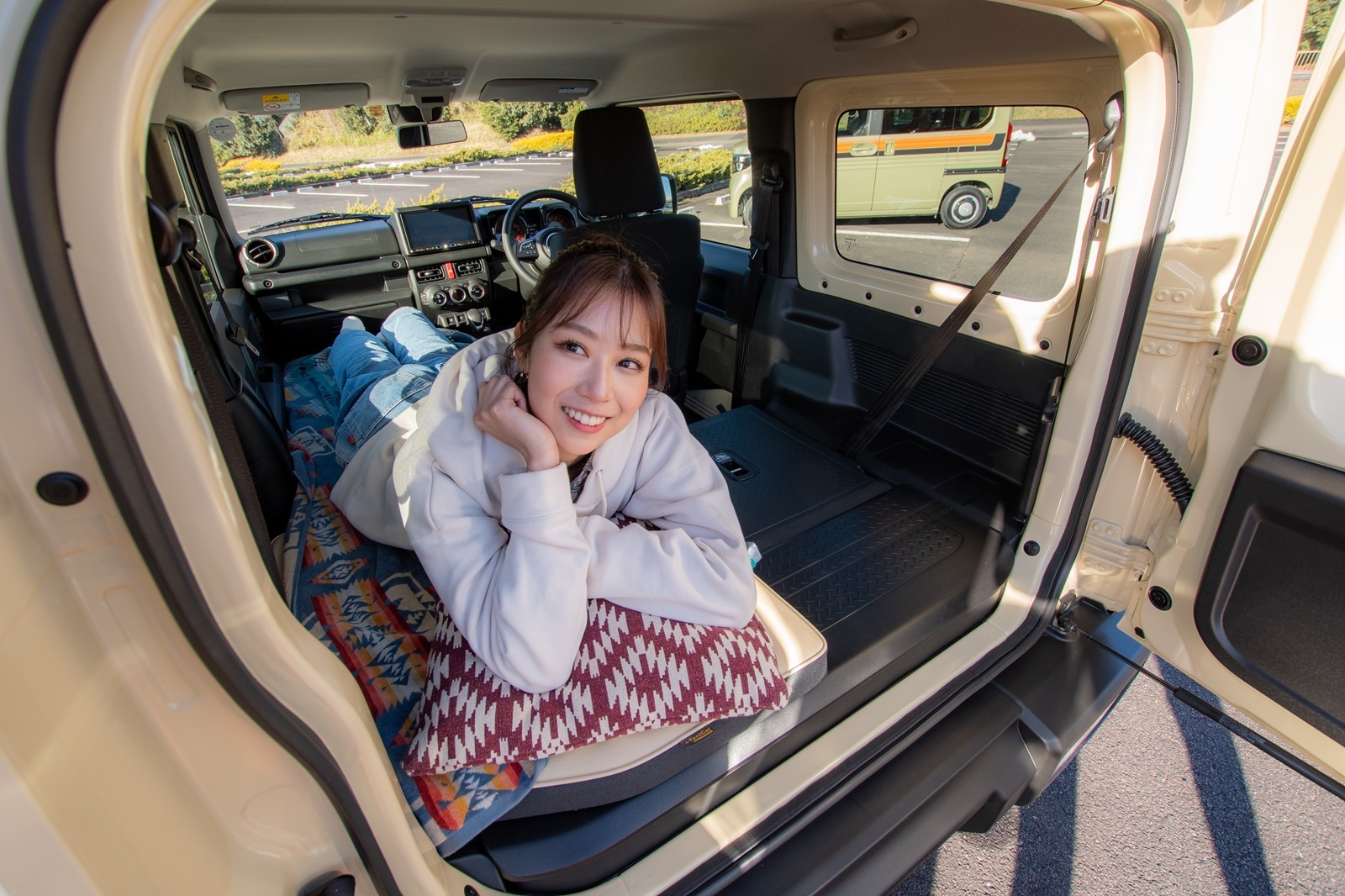 kutsushitakun◇新型ジムニー5点セット◇キャメル、ステッチ白 スズキ