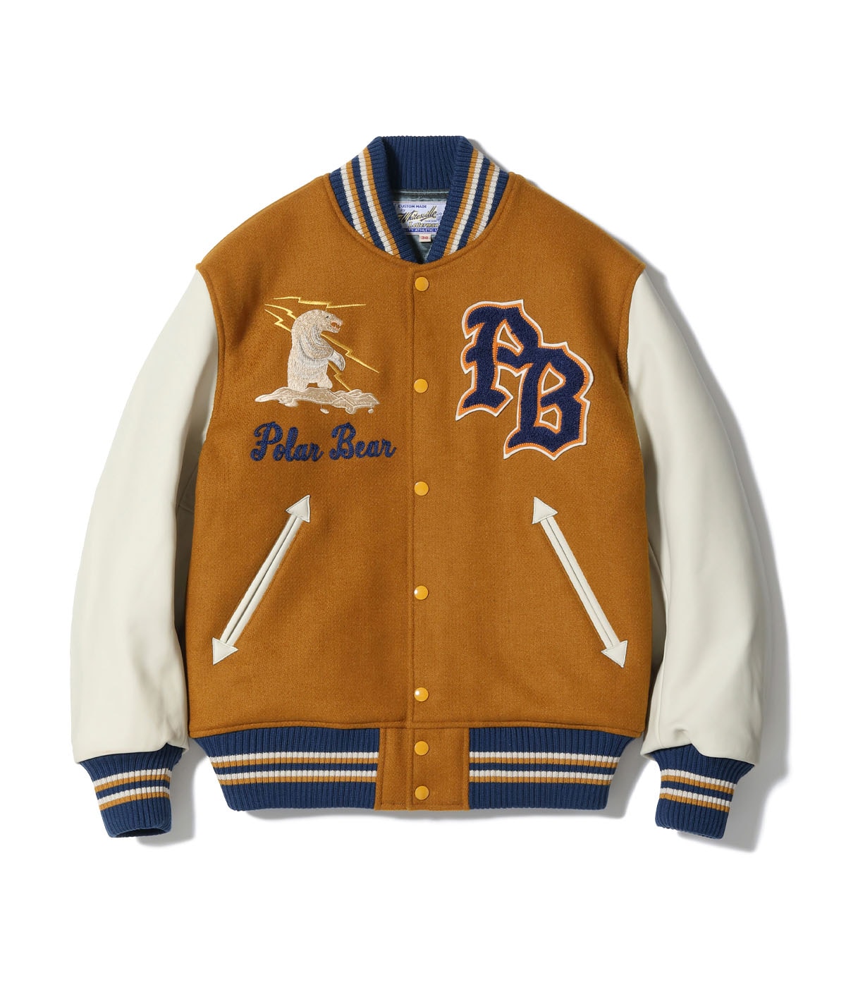 Lot No. WV15784-156 / 30oz. WOOL MELTON AWARD JACKET “POLAR BEAR