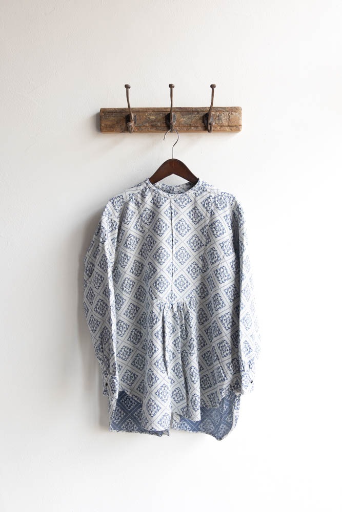 OUTIL ウティ | CHEMISIER CORSIER Col : ECRU/INDIGO 公式通販