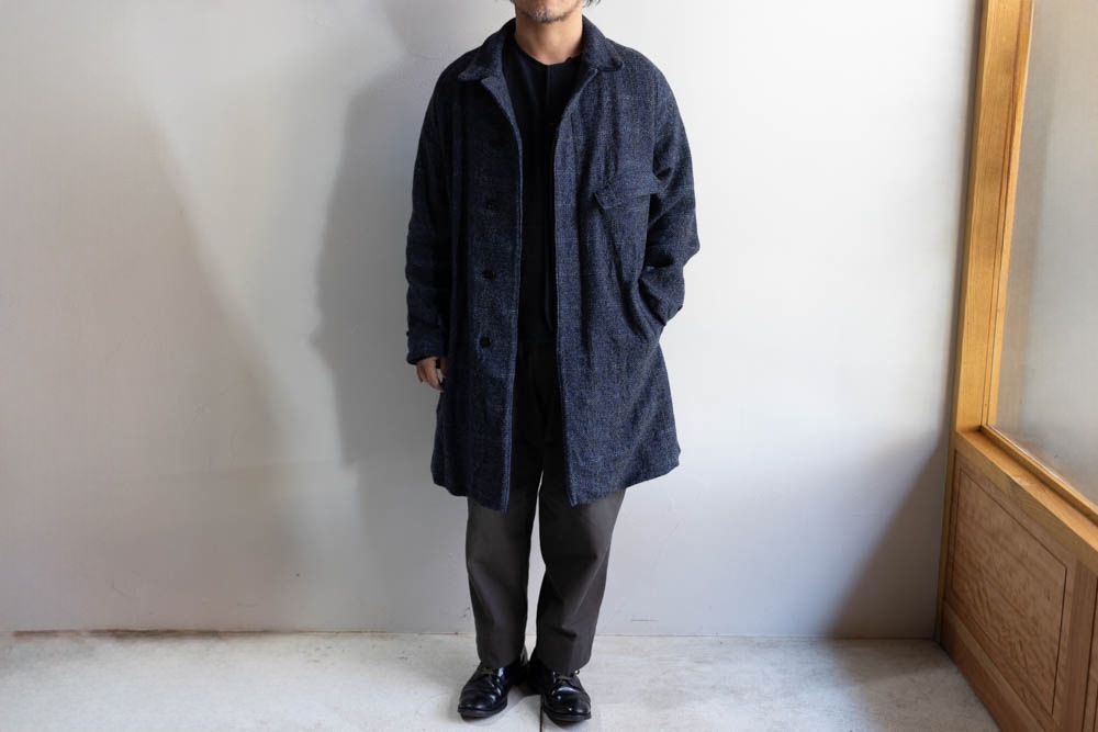 OUTIL ウティ | MANTEAU BERCK Col : INDIGO/BLACK/YELLOW 公式通販