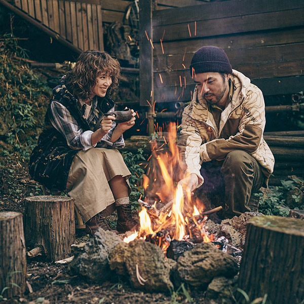 ファイヤープルーフ マイヤー焚き火ベスト (ブラックカモ) | Oregonian