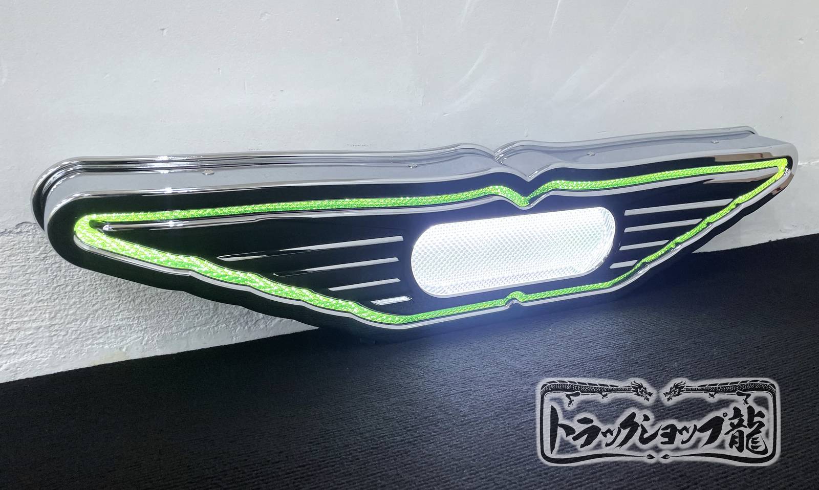 オリジナル クロームメッキ 大型 バスマーク アンドン 湾曲 表面R仕様