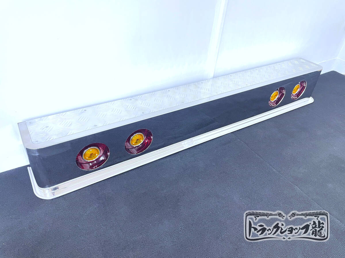 アップグレード】 ステンレス 4連 リアバンパー 1900×250 筒型 奥付け