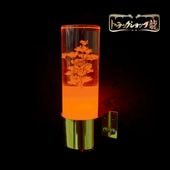 レトロ 水中花ライト 【パープル】 選べるステー 金メッキ 鏡面