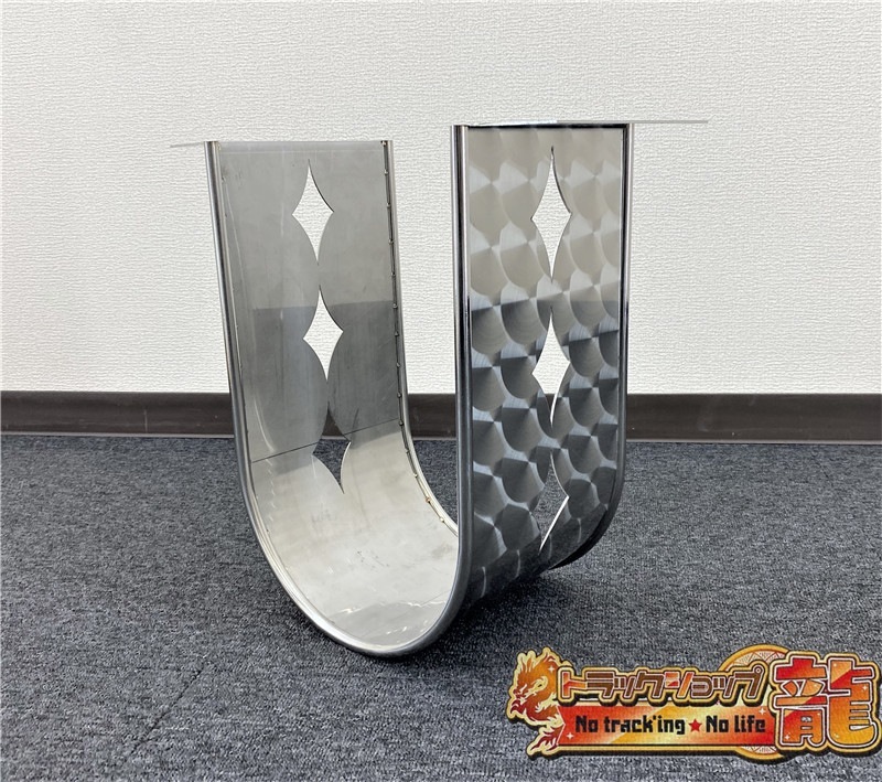 ステンレス シャフトガード 鱗柄 菱抜き 10mm丸棒巻き 汎用 S0185S