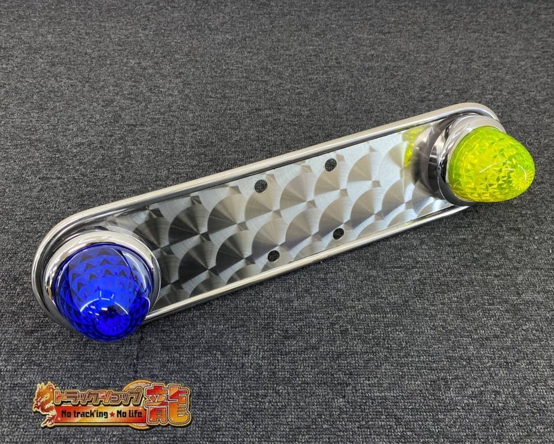 鱗柄ステンレス 【22.5インチ】 ホイールマーカーステー 2枚セット 4つ