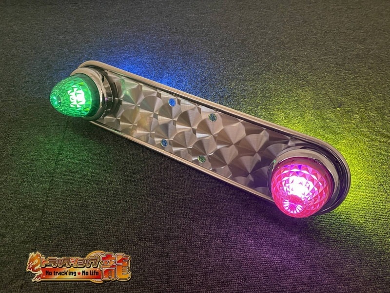 鱗柄ステンレス 【22.5インチ】 ホイールマーカーステー 2枚セット 4つ