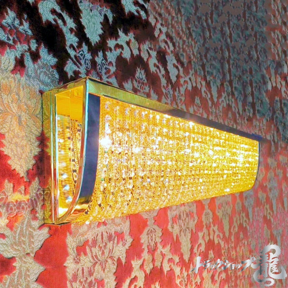 幅80cm壁掛シャンデリア ナイアガラシャンデリア BA15S口金仕様 フル