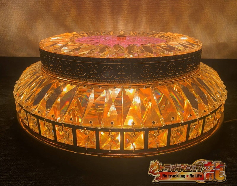 Φ40cm オーロラ シャンデリア 天吊り BA15S口金仕様 フルゴールド