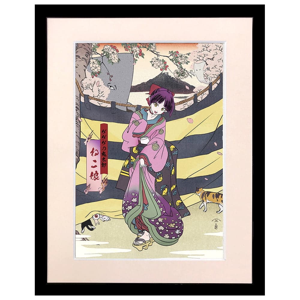 ゲゲゲ浮世絵「あやかしの花」｜ゲゲゲの鬼太郎コラボ｜浮世絵工房