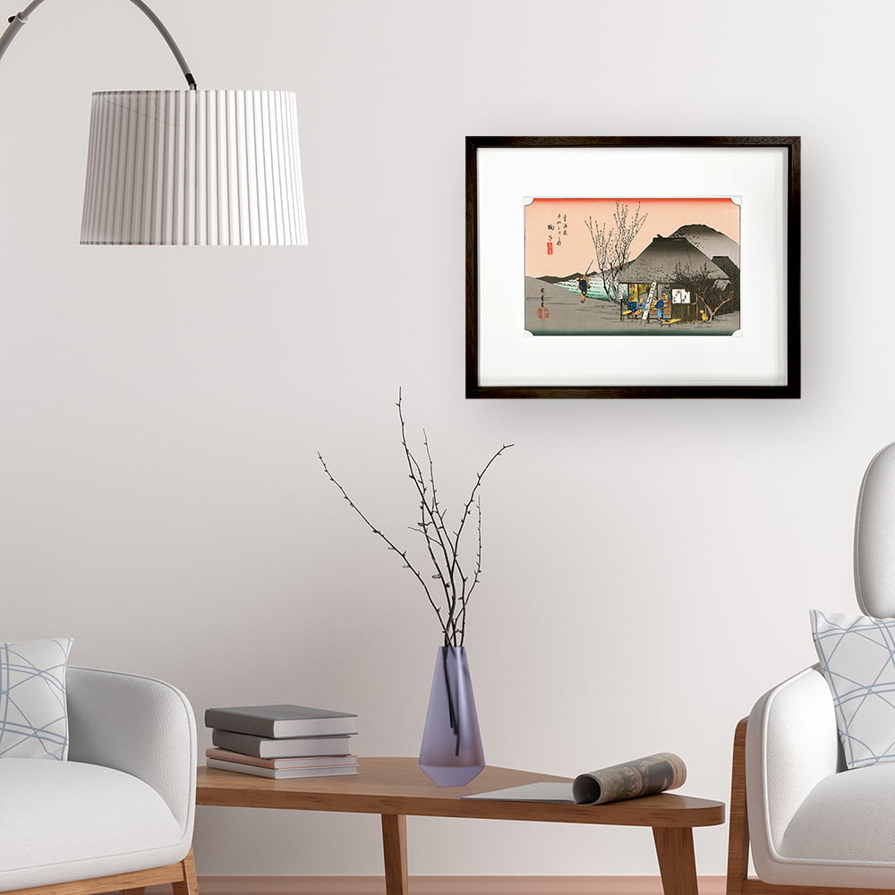 歌川広重「東海道五十三次 鞠子 名物茶店」浮世絵木版画｜浮世絵工房