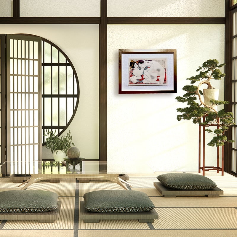 葛飾北斎 浮世絵春画「富久寿楚宇 / ふくじゅそう」※北斎あぶな絵名画