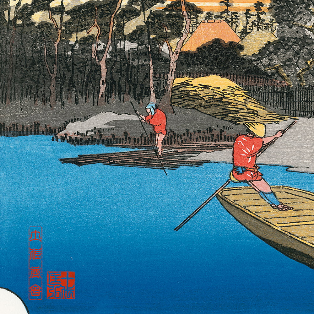 坂本龍馬 浮世絵「龍馬が見た景色 川崎」【特別額装】｜浮世絵工房