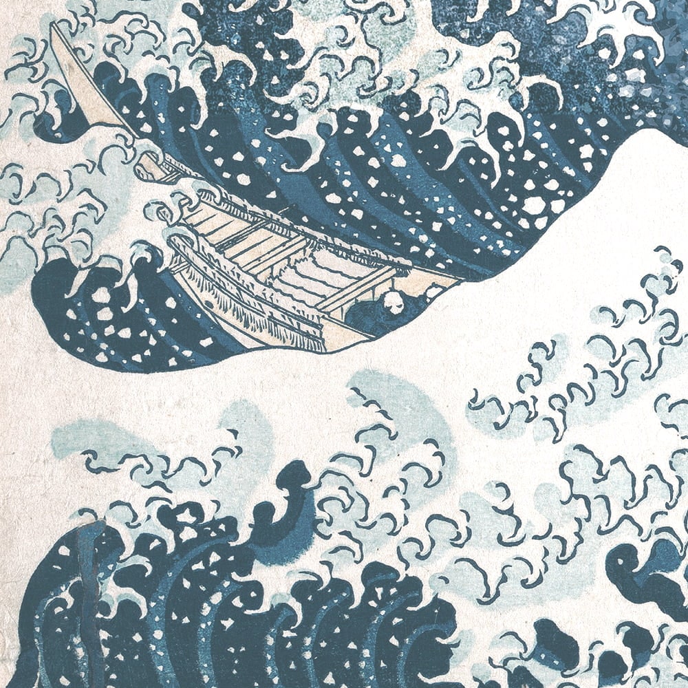 ゴジラ浮世絵 ジークレー版画「富嶽三十六景 神奈川沖浪裏」｜浮世絵工房