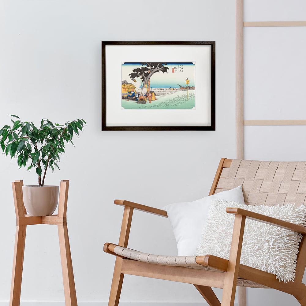 歌川広重「東海道五十三次 袋井 出茶屋ノ図」浮世絵木版画｜浮世絵工房